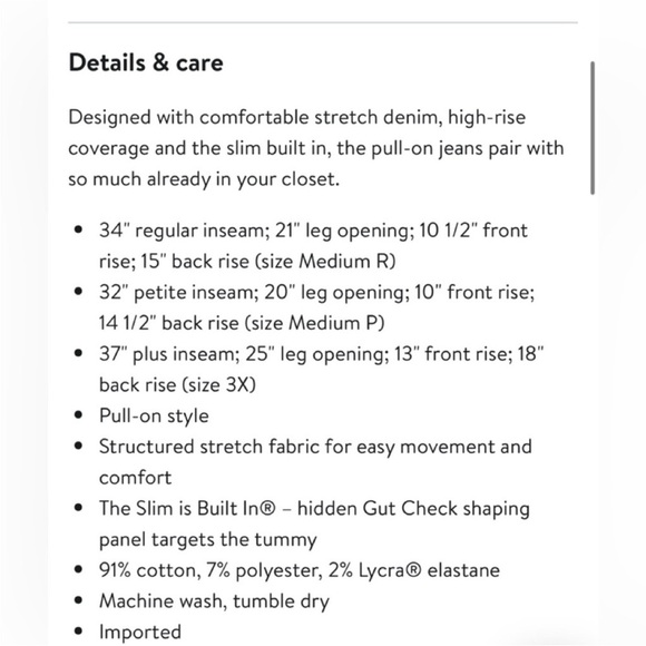 NWT Spanx Pull On Flare Jeans Midnight Shade Sz XS Petite - Picture 8 of 11